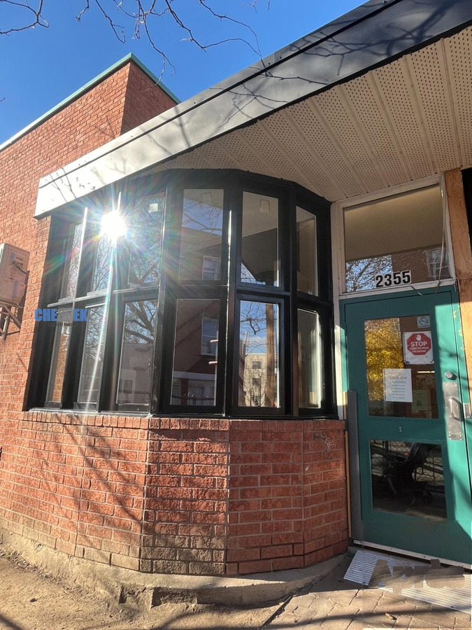 Daycare commercial entrance after installation